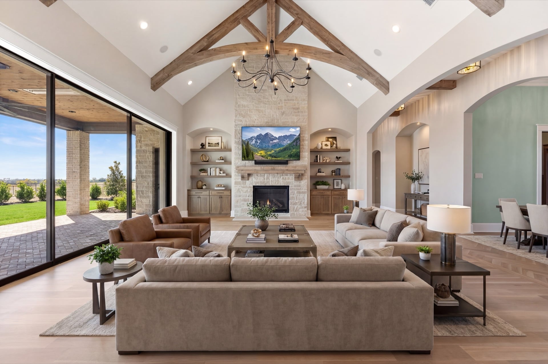 Luxury custom home interior